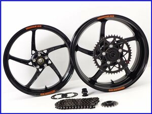 《W3》良品♪ZRX1100 OZ RACING OZ-5S PIEGA アルミ鍛造ホイール 前後set♪