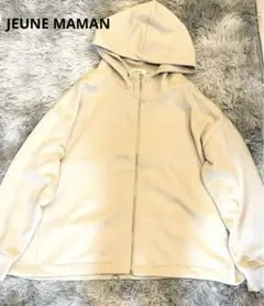 【JEUNE MAMAN】レディース　パーカー　フード　キレイめ　Lサイズ