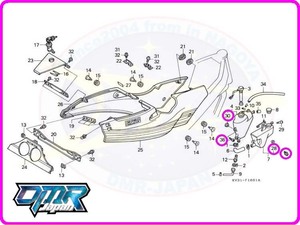 【新品】 ボルト＆カラー (オイルタンク) NSR250R MC18