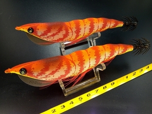 廃番 ヨーヅリ シュリンプハンター4.0号 #GSOT USED 2個セット ② アオリイカエギングに LOT OF 2 DISCONTINUED YO-ZURI SHRIMP HUNTER