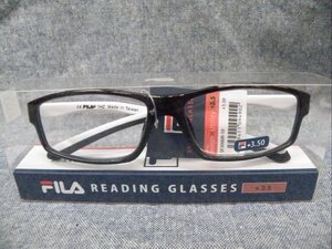 新品★未使用品★FILA★READING GLASSES★老眼鏡★＋3.5★フィラ★インボイス対応領収書発行可能