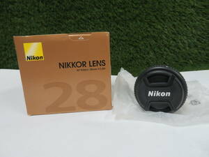 ★未使用品★ NIKON ニコン NIKKOR LENS ニッコール レンズ AF NIKKOR 28mm f/2.8D H351
