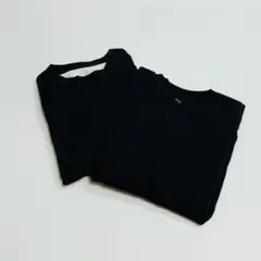 [2枚セット]XL ユニクロ スウェットシャツ（長袖） ブラック 無印良品