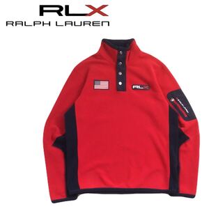 極美 フワフワ 最高級 RLX Ralph Lauren 軽量極暖 プルオーバー フリース ジャケット ブルゾン メンズ ラルフローレン ゴルフウェア 250117