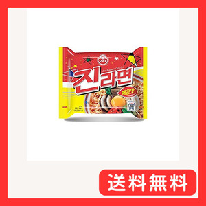 眞ラーメン(辛口)120gX10袋 オットギ ジンラーメン 韓国ラーメン 韓国食品 インスタントラーメン