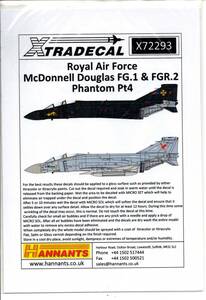 1/72　エクストラデカール　X72293 McDonnell-Douglas FG.1/FGR.2 Phantom Pt 4 