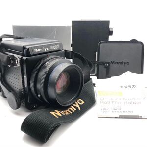 I ☆希少品☆ MAMIYA マミヤ RZ67 SEKOR Z 110mm f=2.8 中判フィルムカメラ 単焦点レンズ ロールフィルムホルダー ×2 Polaroid 簡易清掃済