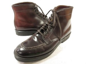 美品 【ALDEN オールデン】 4541H コードバン Uチップ 5ホール4フック タンカーブーツ 紳士靴 (メンズ) size9.5D ブラウン系 □30MZA6753□