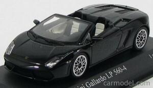 送料350円 ミニチャンプス 1/43 ランボルギーニ ガヤルド LP560-4 スパイダー 2009 ブラック 新品 ② 入手困難品