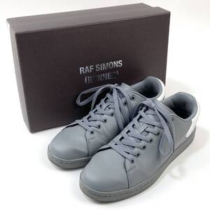 美品 RAF SIMONS (RUNNER) / ラフシモンズ ランナー 21SS ORION HR760001S 41 SSM4085 グレー 合成皮革 合皮 ローカット スニーカー