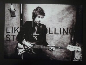 A4 額付き ポスター Bob Dylan ボブディラン Like a Rolling Stone ギター 写真 フォトフレーム