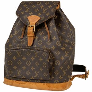 ルイ・ヴィトン Louis Vuitton モンスリ GM バックパック デイパック リュック モノグラム ブラウン M51135 レディース 【中古】