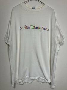 THE WALT DISNEY Studios シングルステッチ Tシャツ 白 XL【管理番号B37】