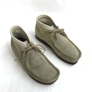 Clarks/クラークス☆スエード本革/ワラビー/デザートブーツ【UK7/26.0/ベージュ】クレープソール/Wallabee/Leather/Boots/shoes◇bWB119-10