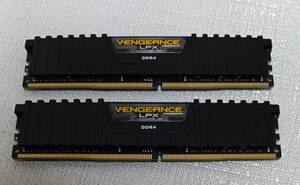 【中古動作品】 デスクトップパソコン用メモリ Corsair DDR4-2666 PC4-21300 16GBx2枚 合計32GB CMK32GX4M2A2666C16