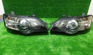 BPタイプ レガシィ HID 左右ヘッドライト KOITO 100-20791 刻印：2B ブルーメッキ ※スバル純正 BP5 BP9 BL9 BL5 BLE BPE A-16