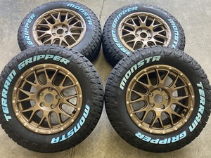 4本セット MUDVANCE08 16x7.0J 5/114.3 +35 MBR MONSTA モンスタ テレーングリッパー A/T 215/70R16 WL デリカD5