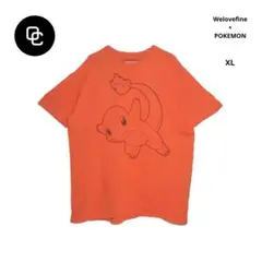 【美品】Welovefine POKEMON ポケモン ヒトカゲTシャツ 橙XL