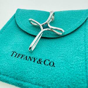 Tiffany オープンクロス 鏡面仕上げ シルバー 925 ネックレス