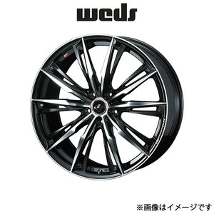 ウェッズ レオニス GX アルミホイール 4本 ストリーム RN6/RN7/RN8/RN9 17インチ パールブラック/ミラーカット 0039355 WEDS LEONIS GX