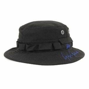 Yohji Yamamoto(Ys) ヨウジヤマモト ハット NEW ERA シグネチャー ロゴ アドベンチャー ハット ADVENTURE HAT YY SIGN ブラック M