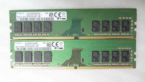 複数入荷 デスクトップ用メモリ SAMSUNG 8GB 1R×8 PC4-2400T-UA2-11 ×２枚組 中古動作品(w951)
