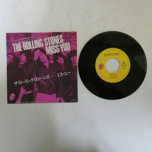 49015078;【国内盤/7inch】The Rolling Stones ザ・ローリング・ストーンズ / Miss You ミス・ユー