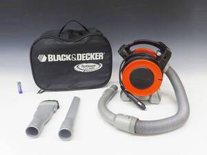 ◆(EG) 動作確認済 BLACK&DECKER ブラックアンドデッカー 12V車専用 掃除機 PAD1200 2014年製 収納バッグ付き カー用品