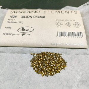 ☆ほぼ未使用 SWAROVSKI スワロフスキー ヴィンテージ ルース 1028 11PP 10gross Sunflower 292 サンフラワー 裸石 グルーデコ R-388