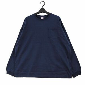 SUNDAYS BEST サンデイズベスト SIGNATURE POCKET LONG SLEEVE TEE ポケット ロングスリーブ Tシャツ L ネイビー