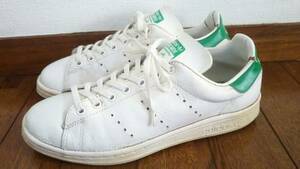 希少 70s フランス製 ビンテージ adidas アディダス STANSMITH スタンスミス US6ハーフ 24,5cm 白×緑 / 70年代 スニーカー