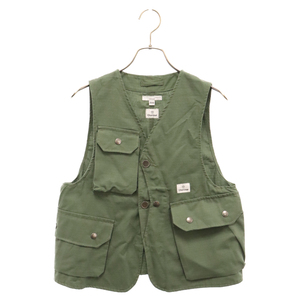 Engineered Garments エンジニアド ガーメンツ EG Upland Vest (Rip) リップストップ アップランドベスト アーミーグリーン