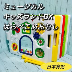 日本育児　ミュージカルキッズランドDX はらぺこあおむし　ベビーサークル　6枚　プレイヤード　ベビーフェンス