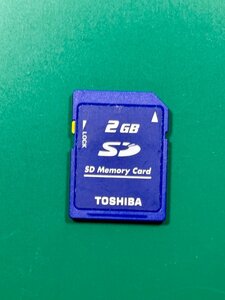 TOSHIBA 東芝 SDカード 2GB 1枚 フォーマット済み 動作確認済みジャンク品