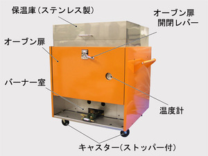 ★★焼き芋機 焼きいも機 D001-15(18kg焼き) LPG/13A★★