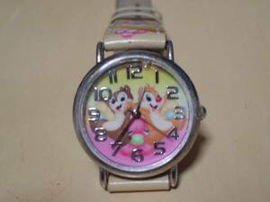 珍品　デザイン　DISNEY　CHIP’N　DALE　クラリス　女性用腕時計