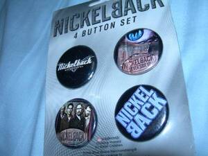 ★コレクター注目！！★入手困難★NICKELBACK(ニッケルバック)「初期レア・バッジ4個組」★