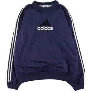 古着 90年代 アディダス adidas スポーツパフォーマンスロゴ ナイロンプルオーバー メンズL ヴィンテージ /eaa446478