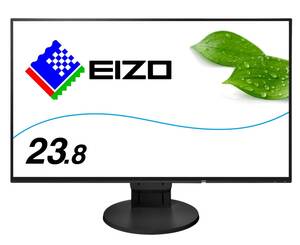 【中古】EIZO FlexScan 23.8インチ ディスプレイ モニター (フルHD/IPSパネル/ノングレア/ブラック/5 無輝点保証) EV2