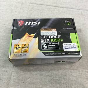 現状品 MSI GeForce GTX 1050 Ti 4GT LP グラフィックスボード LPモデル VD6238