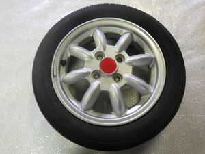 ★ミニライト ダイハツ純正★1本165/55R14 アルミ 100 4H 54mm 14インチ 4.5J +45 中古 ホイール