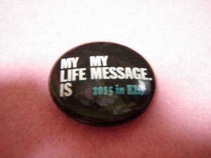 RSRライジングサンロックフェスティバル2015 グッズ 缶バッジ MY LIFE IS MY MASSAGE.