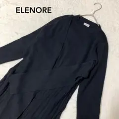 エレノア ELENORE ニット ロングワンピース ブラック FREE ★