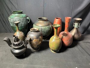 ☆中古☆ 金属工芸 まとめ 銅器 花器 香炉