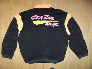 昭和レトロ★アメリカ製★80年代★格闘技,プロレス,ボディビル,ゴールドジム★CRAZEE WEAR ジャンパー★筋トレ ウエイトリフティング 筋肉