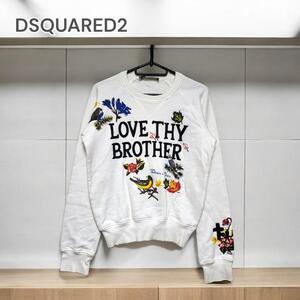 DSQUARED2 スウェット 長袖 コットン ホワイト