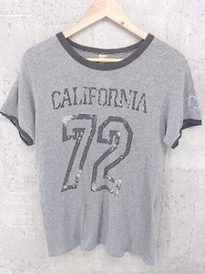 ◇ RUSSELL ATHLETIC ラッセルアスレティック 半袖 Tシャツ カットソー L グレー *