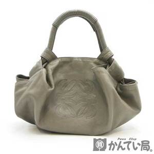 21354 ロエベ【LOEWE】ナッパアイレ ハンドバッグ レザー アナグラム 鞄 レディース【中古】USED-B