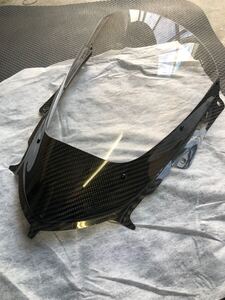 YZF-R6 2017〜 BN6 マジカルレーシング カーボントリムスクリーン 綾織 未使用品 001-YZR617-04A0 R7