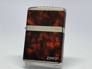 送料無料 ZIPPO[ジッポー]4面連続加工 マーブルロゴ ニッケルブラウン 2NI-4BWZ